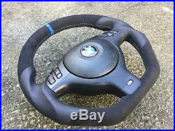 Bmw M3 M5 X5 E39 E46 M Sport New Custom Made Flat Bottom Steering Wheel