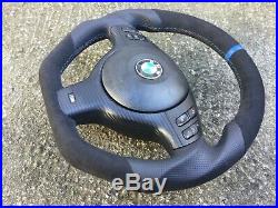 Bmw M3 M5 X5 E39 E46 M Sport New Custom Made Flat Bottom Steering Wheel