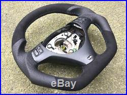 Bmw M3 M Sport E82 E87 E90 E91 E92 E93 Flat Bottom Custom Made Steering Wheel