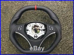 Bmw M3 Sport E82 E87 E90 E91 E92 E93 Flat Top&bottom Custom Made Steering Wheel