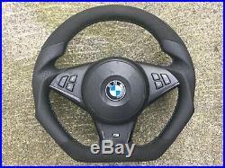 Bmw M5 M6 E60 E61 E63 E64 LCI New Custom Made Flat Bottom Steering Wheel