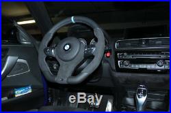Bmw custom steering wheel flat bottom SUEDE M COLORED F30 F31 F20 F15 1,2,3,4, X