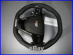 Cadillac custom flat bottom thick PADDLE steering wheel ATS ELR XTS ESV CTS V
