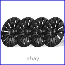 Car 19 Wheel Cover Hubcaps Rim Cover For Tesla Model Y 2020-2023 Matte Black