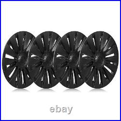 Car 19 Wheel Cover Hubcaps Rim Cover For Tesla Model Y 2020-2023 Matte Black