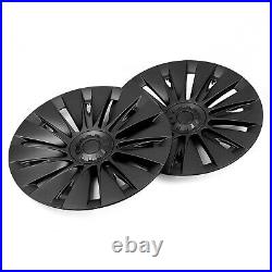 Car 19 Wheel Cover Hubcaps Rim Cover For Tesla Model Y 2020-2023 Matte Black