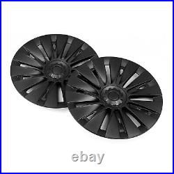 Car 19 Wheel Cover Hubcaps Rim Cover For Tesla Model Y 2020-2023 Matte Black