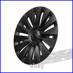 Car 19 Wheel Cover Hubcaps Rim Cover For Tesla Model Y 2020-2023 Matte Black