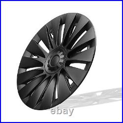 Car 19 Wheel Cover Hubcaps Rim Cover For Tesla Model Y 2020-2023 Matte Black