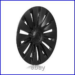 Car 19 Wheel Cover Hubcaps Rim Cover For Tesla Model Y 2020-2023 Matte Black