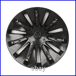 Car 19 Wheel Cover Hubcaps Rim Cover For Tesla Model Y 2020-2023 Matte Black