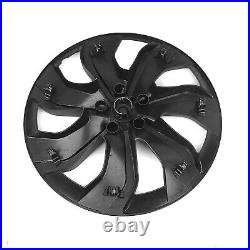 Car 19 Wheel Hubcap Hub Cap Rim Cover For Tesla Model Y 2020-2022 Matte Black