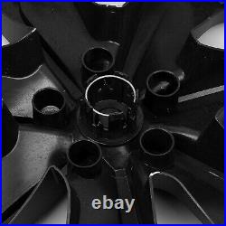 Car 19 Wheel Hubcap Hub Cap Rim Cover For Tesla Model Y 2020-2022 Matte Black