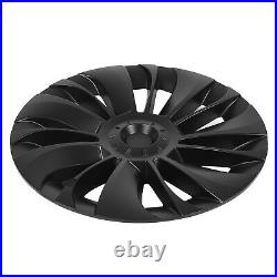 Car 4PCS 19in Wheel Hub Cap Matte Black Cool Sporty Wheel Rim Cover Part For