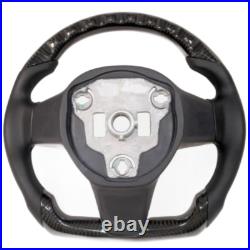 Carbon Fiber Flat Steering Wheel Fit For 2016-2020 Tesla Model 3 Model Y
