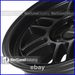 Circuit CP37 15x7 4-100 +28 Flat Black Wheels RPF1 Style Fits Acura Integra DC2