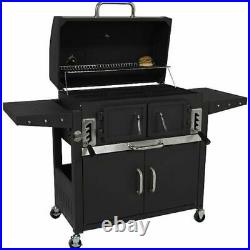 Classic Large 82cm American Grill BBQ Outdoor Smoker Barbecue Charcoal Garden