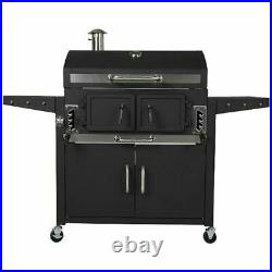 Classic Large 82cm American Grill BBQ Outdoor Smoker Barbecue Charcoal Garden