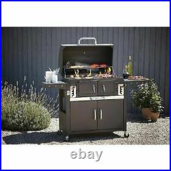 Classic Large 82cm American Grill BBQ Outdoor Smoker Barbecue Charcoal Garden