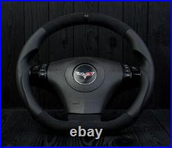 Corvette C6 Custom Steering Wheel Carbon 2006-2013 Flat Bottom D Shaped ZR1