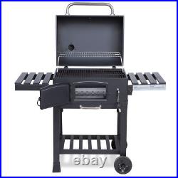 CosmoGrill XL Smoker Barbecue Outdoor Charcoal Portable Grill Garden BBQ Wheels