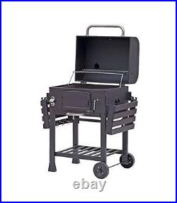 CosmoGrill XL Smoker Barbecue Outdoor Charcoal Portable Grill Garden BBQ Wheels