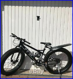 Coyote Fatman Adult Fat Bike 26 Wheel matt Black Upgraded