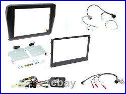 Ctksz11 Matte Black Double Din Facia Steering Wheel Controls For Suzuki Swift