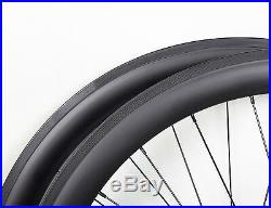 DT 50mm Carbon Clincher Wheel Novatec Front Rear Rim 700C UD Matt Road Bike 25mm