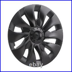 (Dark Grey) Wheel Fully Wrap Rim 4 Pcs 18in Automobile Hubcap Matte Black