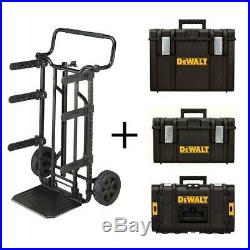Dewalt Large Rolling Toolbox on Wheels Travel Storage Chest Cart 4pc ToughSystem