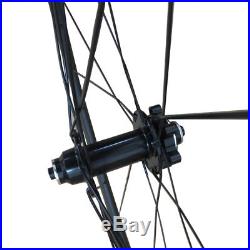 Disc Brake Carbon Wheels Clincher Tubular Cyclocross Bike Wheelset 700C 3k matte