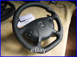 E55AMG 03-05 W211 Mercedes paddle steering wheel flat bottom BLACK SERIES STYLE
