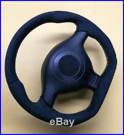 FLAT BOTTOM Steering Wheel VW GOLF MK4 BORA JETTA PASSAT ALCANTARA // R8 STYLE