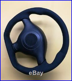 FLAT BOTTOM Steering Wheel VW GOLF MK4 BORA JETTA PASSAT ALCANTARA // R8 STYLE