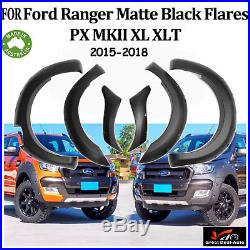 Fender Flare Kit For Ford Ranger PX MKII 2015-2018 Flares Wheel Arch Matte Black