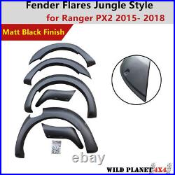 Fender Flares Fits Ford Ranger PX2 Jungle Style Matte Black MK2 2015-2018 Wheel