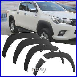 Fender Flares Slim Wheel Arch Kit for Toyota Hilux 2015-2023 MK8 MK9 Matte Black