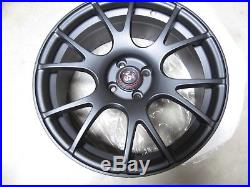 Fiat 500 Abarth, Pop, Sport Competizione Sport Wheels, 17x7.5, 4x98, Matte Black