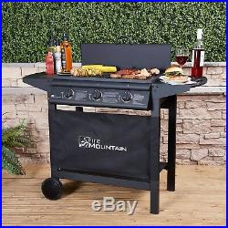 Fire Mountain Asgard 3 Burner Flat Top Compact Gas Barbecue