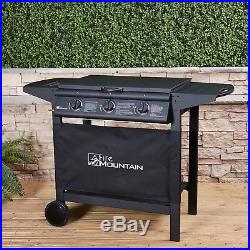 Fire Mountain Asgard 3 Burner Flat Top Compact Gas Barbecue