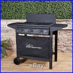 Fire Mountain Asgard 3 Burner Flat Top Compact Gas Barbecue