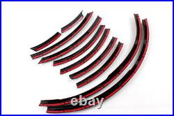 Fits Audi Q7 SQ7 RSQ7 SUV 2006-15 Matte Black Wheel Well Arch Trim Fender Flares
