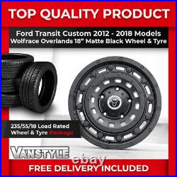 Fits Ford Custom 12-18 Wolfrace Overland 18 Matte Black Wheel Tyre 5x160 235/55