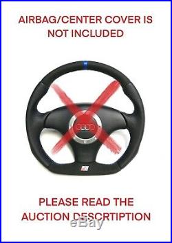 Flat Bottom Steering Wheel A4 S4 (b5) A6 (c5) Full Reshaped Nogaro Blue Stripe