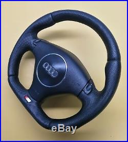 Flat Bottom Steering Wheel A4(b6) A6 (c5) Tt 8n! S-line! Tiptronic! Leather