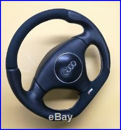 Flat Bottom Steering Wheel A6 C5 Allroad S6 Rs6! Thicker Version! Alcantara