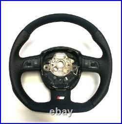 Flat Bottom Steering Wheel Audi A5 S5 Alcantara And Perforated Leather
