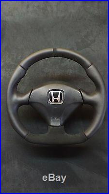Flat Bottom Steering Wheel Honda Acura CIVIC Sport Type R VII Gen. Alcantara