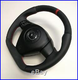 Flat Bottom Steering Wheel Mazda Rx8! Smooth Leather And Alcantara! R8 Style